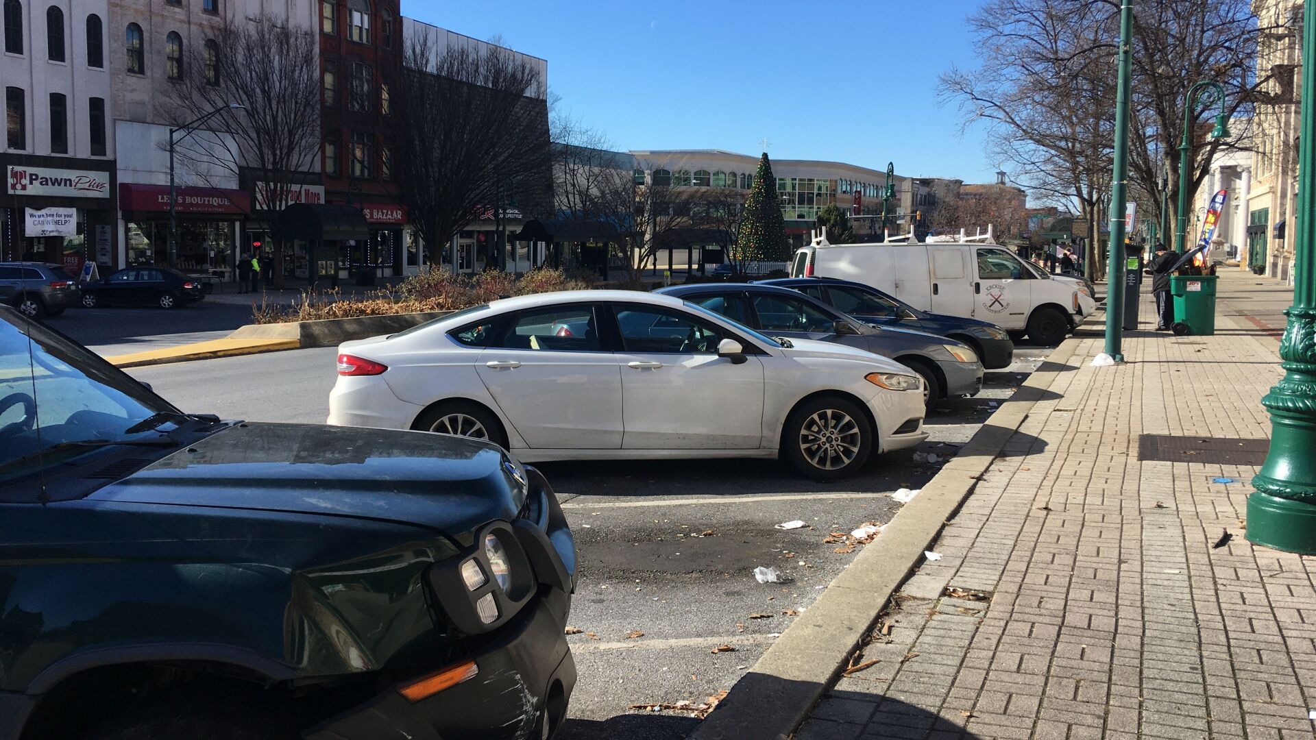 Parking on Penn Street in downtown Reading